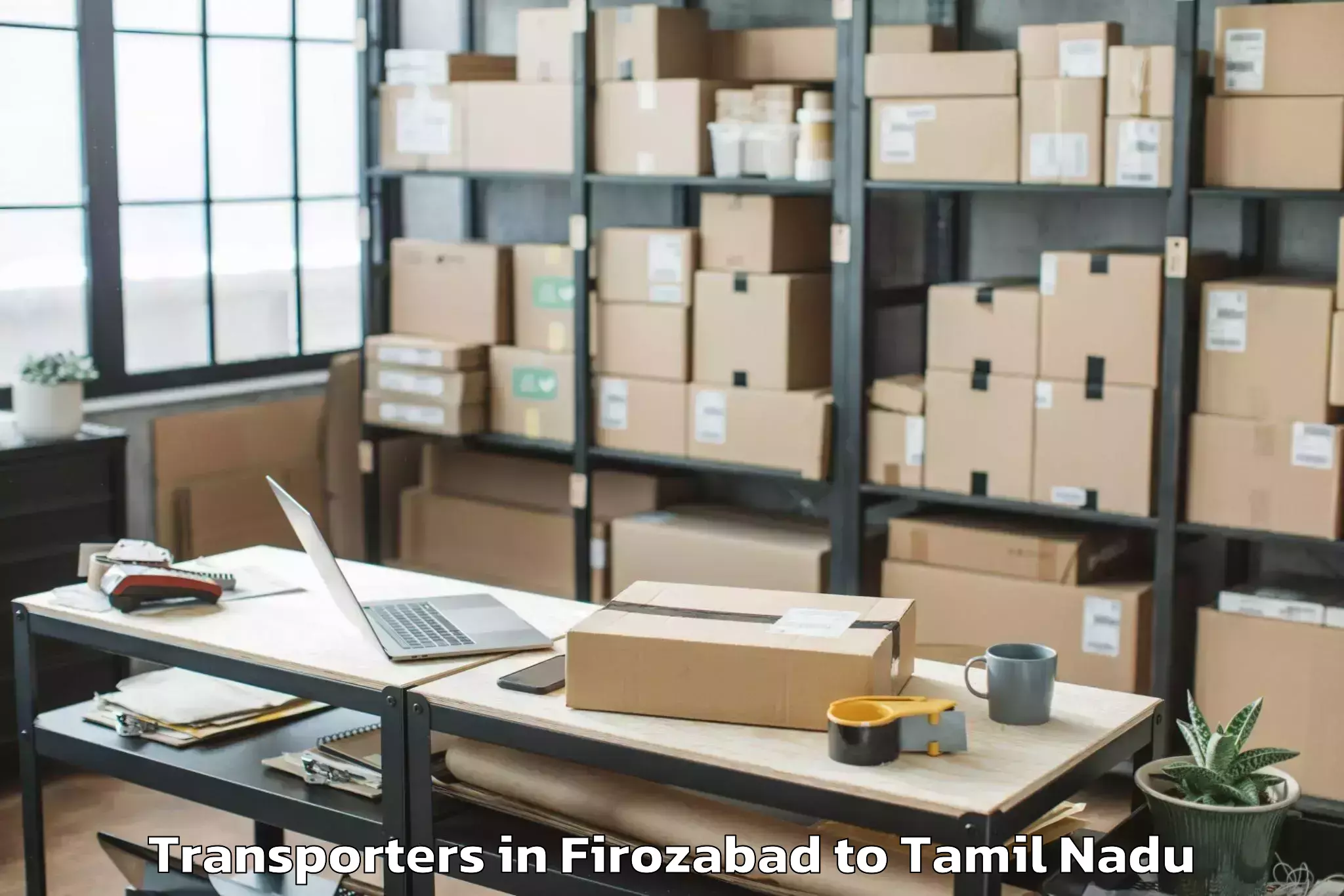 Reliable Firozabad to Ambattur Industrial Estate Transporters